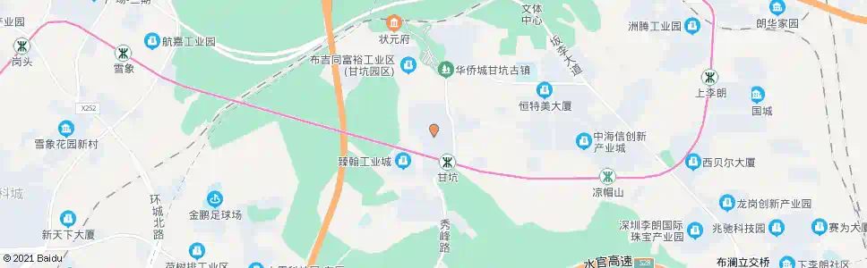 深圳秀峰工业城_公交站地图_深圳公交_妙搜公交查询2024