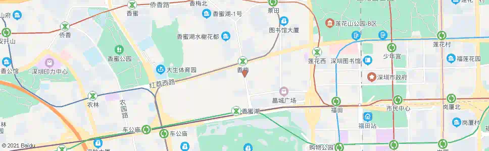 深圳香蜜二村_公交站地图_深圳公交_妙搜公交查询2024