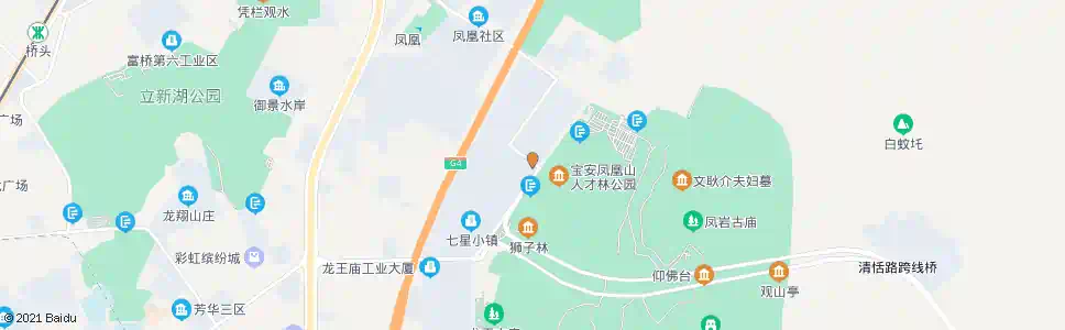 深圳福凤路中_公交站地图_深圳公交_妙搜公交查询2024