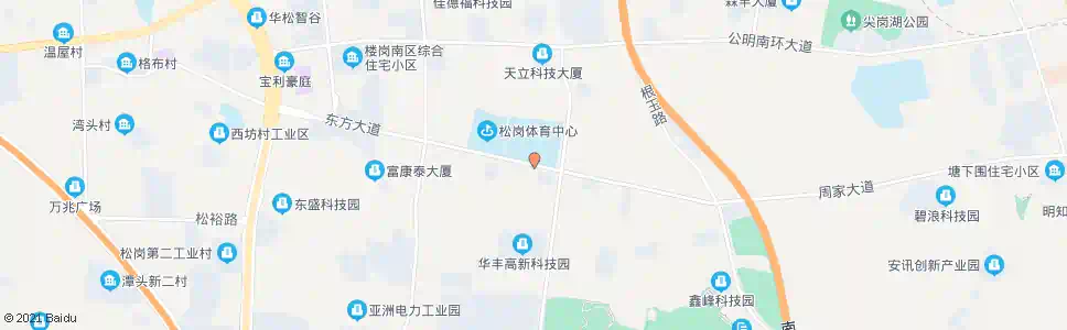 深圳松岗中学_公交站地图_深圳公交_妙搜公交查询2024