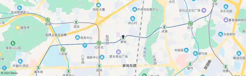 深圳笋岗街道办_公交站地图_深圳公交_妙搜公交查询2024