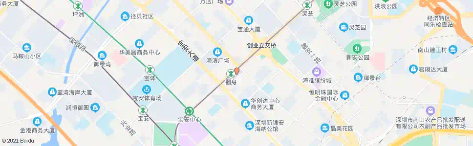 深圳创业天虹商场1_公交站地图_深圳公交_妙搜公交查询2024