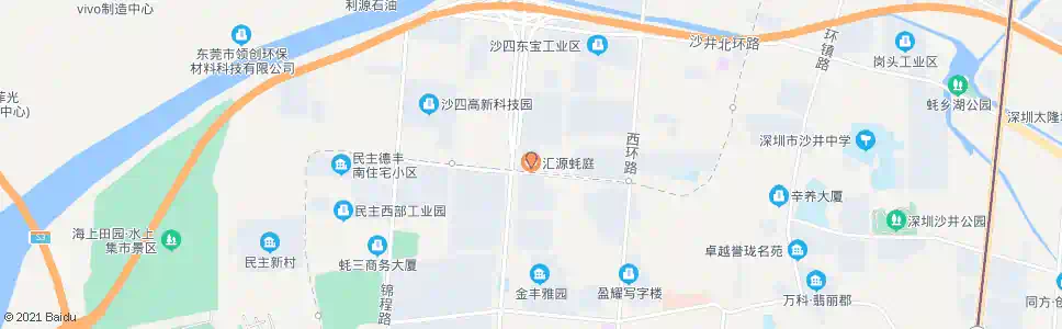 深圳汇源豪庭_公交站地图_深圳公交_妙搜公交查询2024