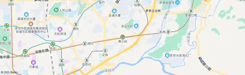 深圳黄贝岭_公交站地图_深圳公交_妙搜公交查询2024