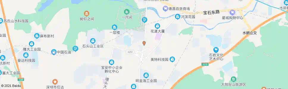 深圳石岩新村南_公交站地图_深圳公交_妙搜公交查询2024