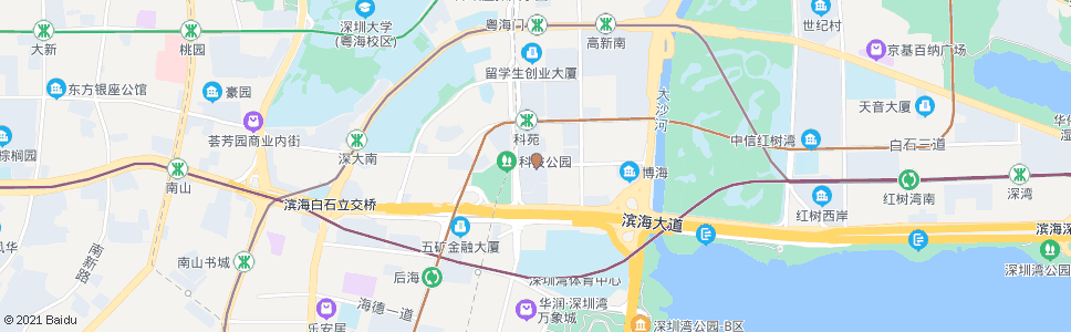 深圳高新南十一道_公交站地图_深圳公交_妙搜公交查询2024