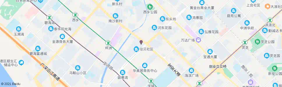 深圳西乡径贝村_公交站地图_深圳公交_妙搜公交查询2024