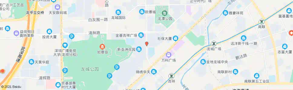 深圳新亚洲花园_公交站地图_深圳公交_妙搜公交查询2024