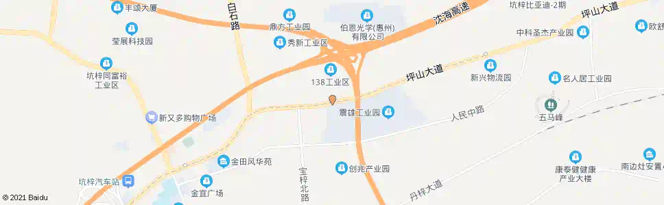 深圳震雄工业园1_公交站地图_深圳公交_妙搜公交查询2024