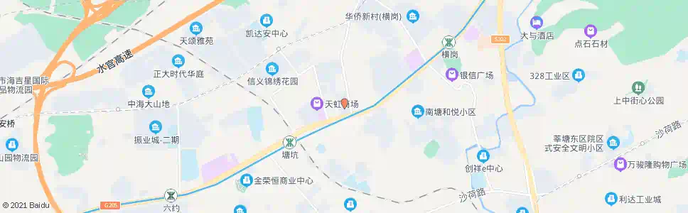 深圳横岗街道办_公交站地图_深圳公交_妙搜公交查询2024