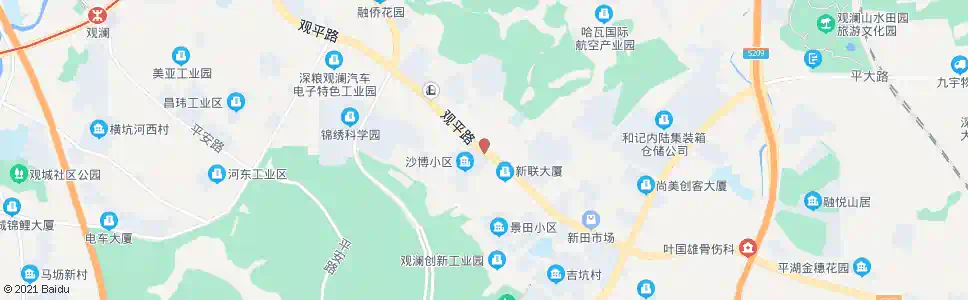 深圳麒麟工业大道路口_公交站地图_深圳公交_妙搜公交查询2024