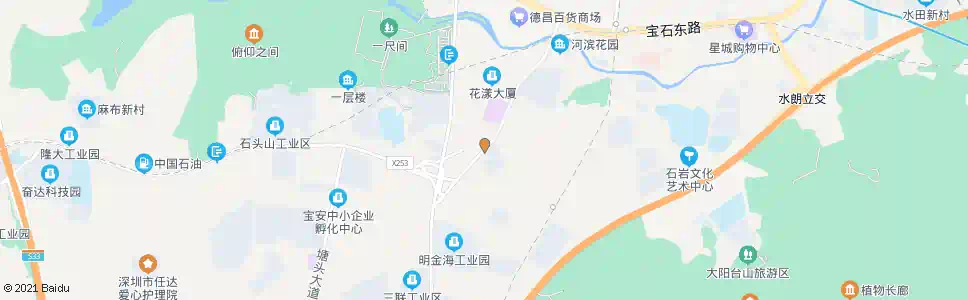 深圳石岩计生中心_公交站地图_深圳公交_妙搜公交查询2024