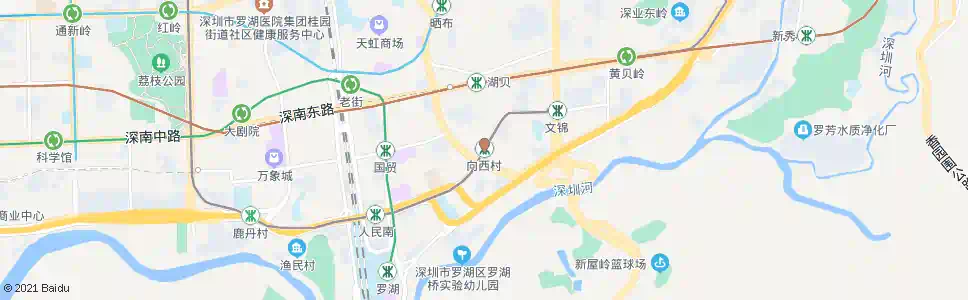 深圳向西村站_公交站地图_深圳公交_妙搜公交查询2024