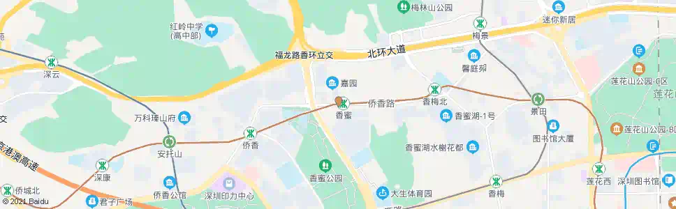 深圳枫丹雅苑_公交站地图_深圳公交_妙搜公交查询2024