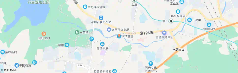 深圳河滨花园_公交站地图_深圳公交_妙搜公交查询2024