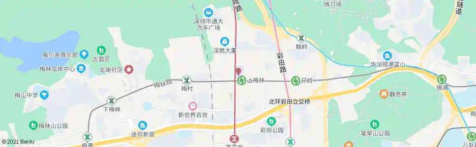 深圳上梅林站_公交站地图_深圳公交_妙搜公交查询2024