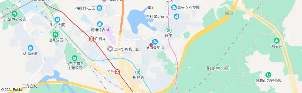 深圳龙溪幼儿园_公交站地图_深圳公交_妙搜公交查询2024