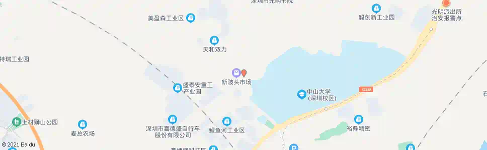 深圳新陂头市场_公交站地图_深圳公交_妙搜公交查询2024