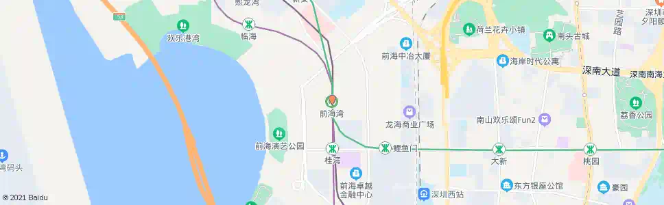 深圳前海湾站_公交站地图_深圳公交_妙搜公交查询2024