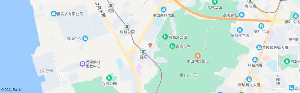 深圳南山花园_公交站地图_深圳公交_妙搜公交查询2024