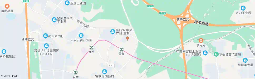 深圳坂田二号路路口_公交站地图_深圳公交_妙搜公交查询2024