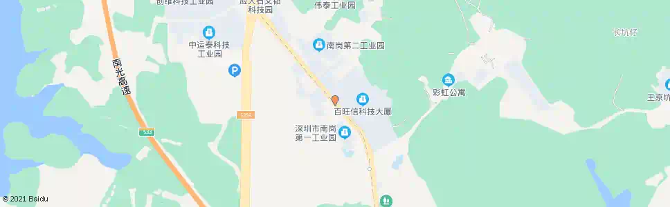 深圳南岗工业区_公交站地图_深圳公交_妙搜公交查询2024