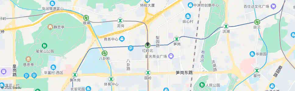 深圳红岭北站_公交站地图_深圳公交_妙搜公交查询2024