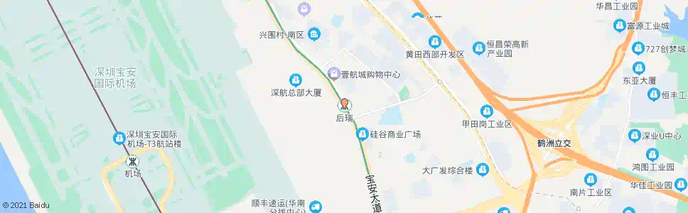 深圳后瑞地铁站2_公交站地图_深圳公交_妙搜公交查询2024