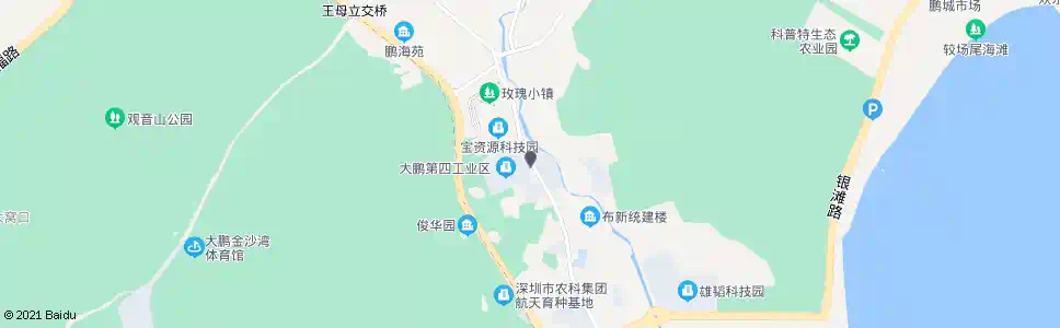 深圳大鹏第四工业区_公交站地图_深圳公交_妙搜公交查询2024