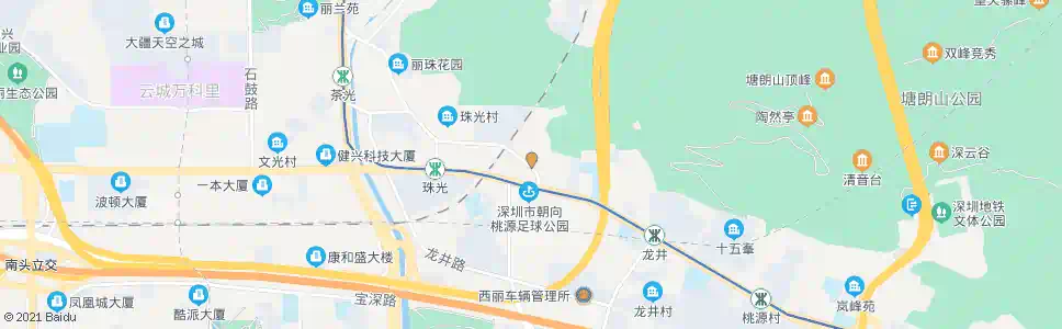 深圳龙珠幼儿园_公交站地图_深圳公交_妙搜公交查询2024