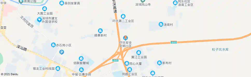 深圳吓坑市场_公交站地图_深圳公交_妙搜公交查询2024