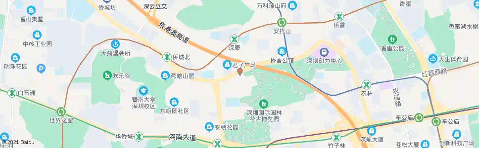 深圳侨城东路口_公交站地图_深圳公交_妙搜公交查询2024