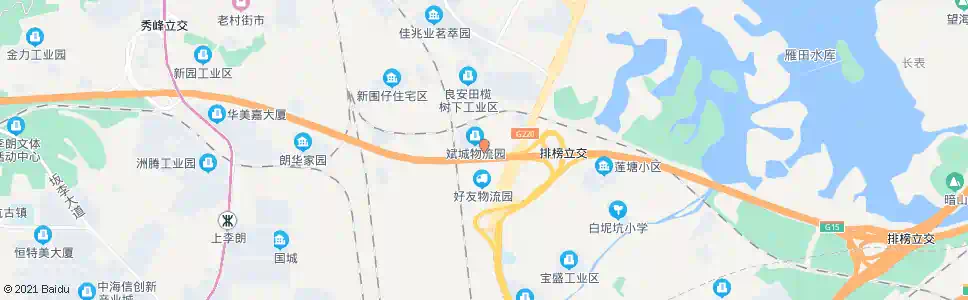 深圳388工业区_公交站地图_深圳公交_妙搜公交查询2024