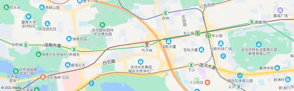 深圳竹子林站_公交站地图_深圳公交_妙搜公交查询2024