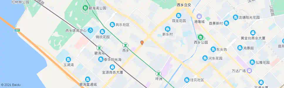 深圳西乡盐田大门_公交站地图_深圳公交_妙搜公交查询2024