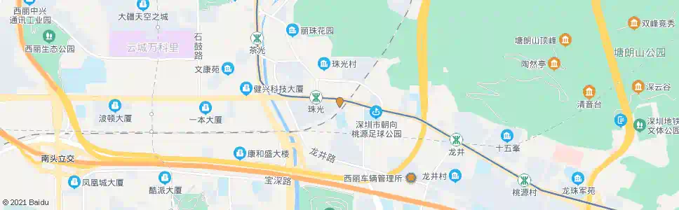 深圳龙辉花园2_公交站地图_深圳公交_妙搜公交查询2024