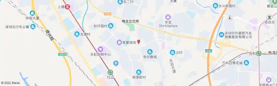 深圳世纪春城南_公交站地图_深圳公交_妙搜公交查询2024