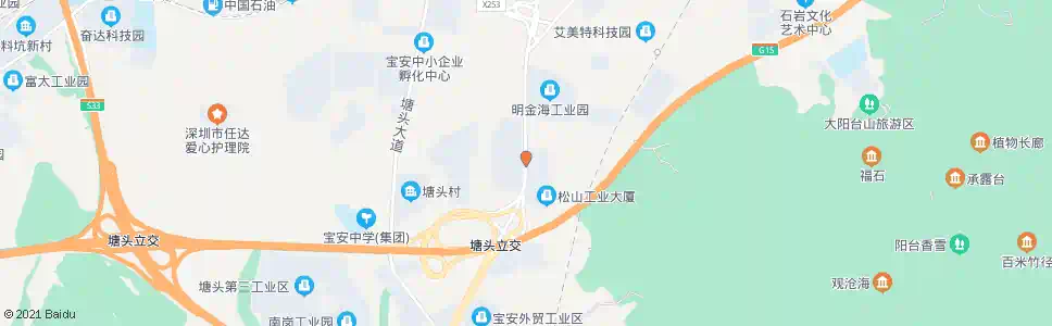 深圳台湾工业区_公交站地图_深圳公交_妙搜公交查询2024