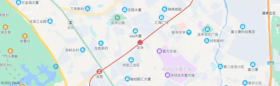 深圳龙华地铁站_公交站地图_深圳公交_妙搜公交查询2024