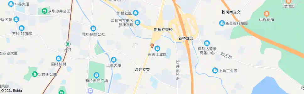 深圳新桥派出所_公交站地图_深圳公交_妙搜公交查询2024