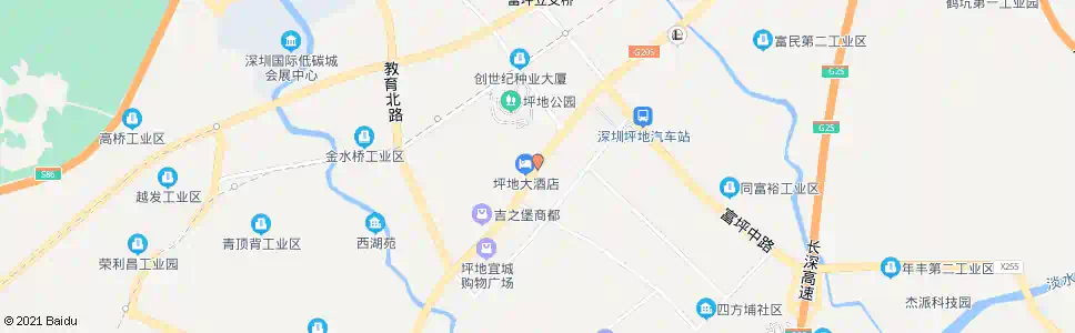 深圳坪地街道办_公交站地图_深圳公交_妙搜公交查询2024