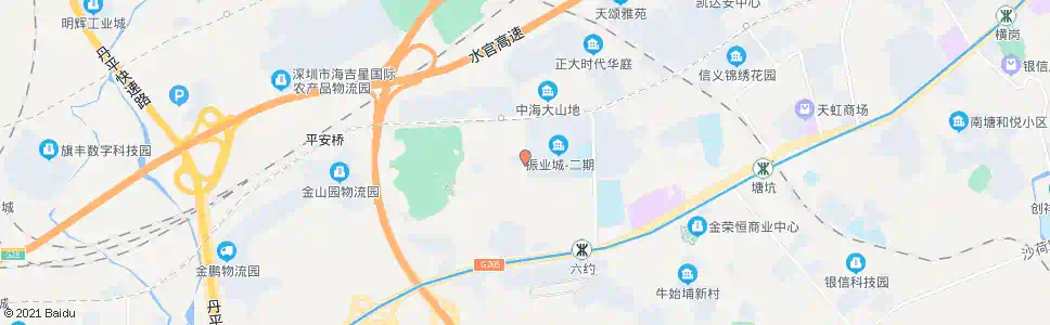 深圳深坑工业区_公交站地图_深圳公交_妙搜公交查询2024