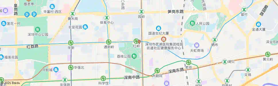 深圳红岭南路1_公交站地图_深圳公交_妙搜公交查询2024