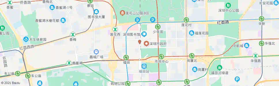 深圳市民中心西_公交站地图_深圳公交_妙搜公交查询2024