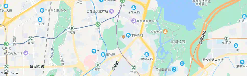 深圳水库新村1_公交站地图_深圳公交_妙搜公交查询2024