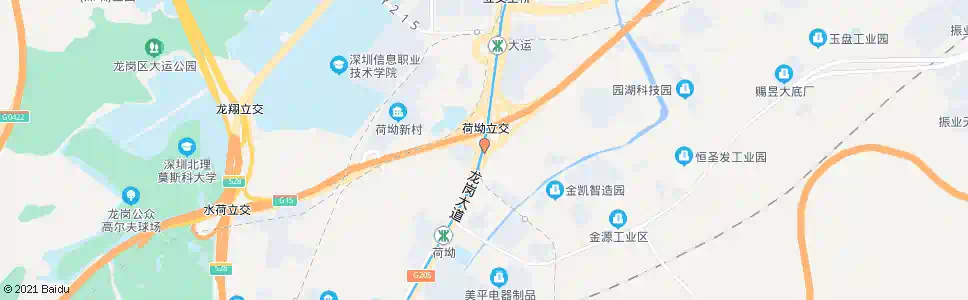 深圳荷坳社区_公交站地图_深圳公交_妙搜公交查询2024