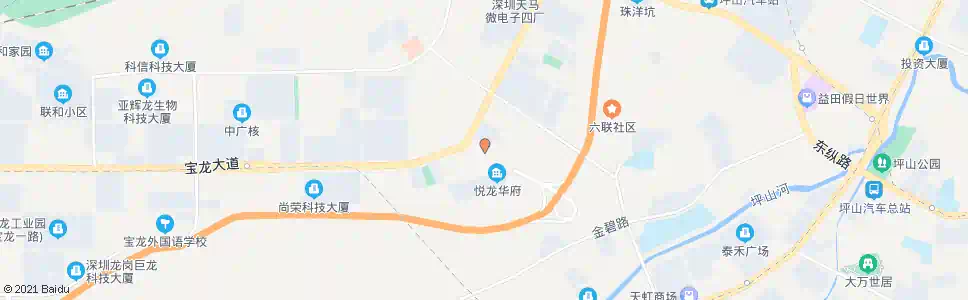 深圳宝龙街道办_公交站地图_深圳公交_妙搜公交查询2024