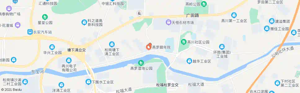 深圳松岗敬老院_公交站地图_深圳公交_妙搜公交查询2024