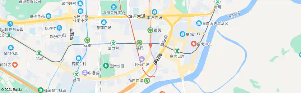 深圳福民新村_公交站地图_深圳公交_妙搜公交查询2024