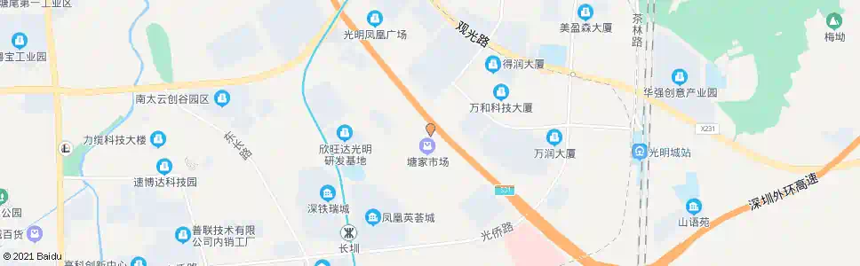 深圳塘家市场_公交站地图_深圳公交_妙搜公交查询2024